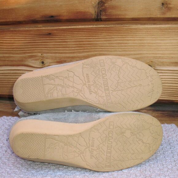 Gray Suede Fringe Bohemian Wedge Ankle Boots 6.5 - Picture 11 of 14